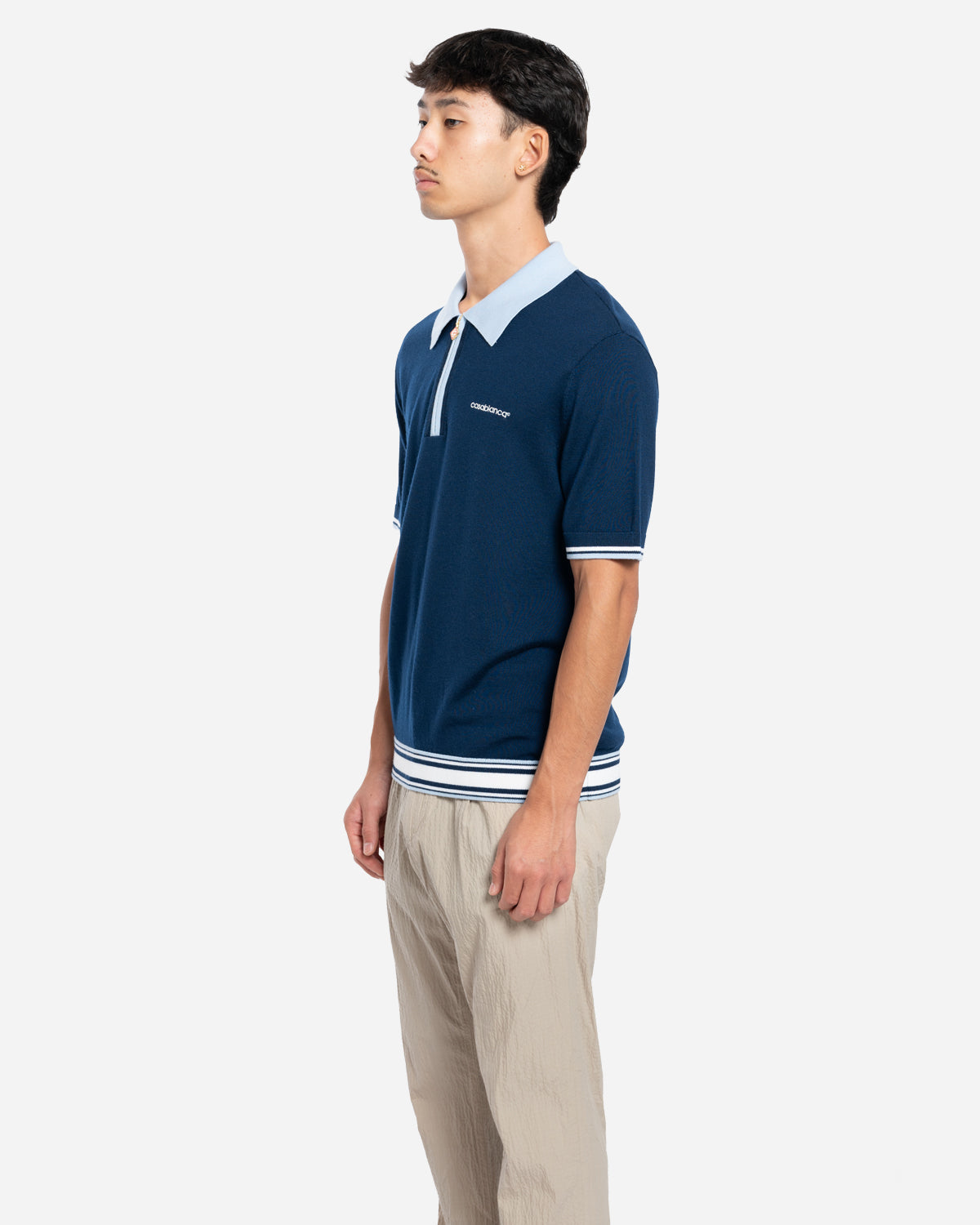 Polo en Maille Mérinos