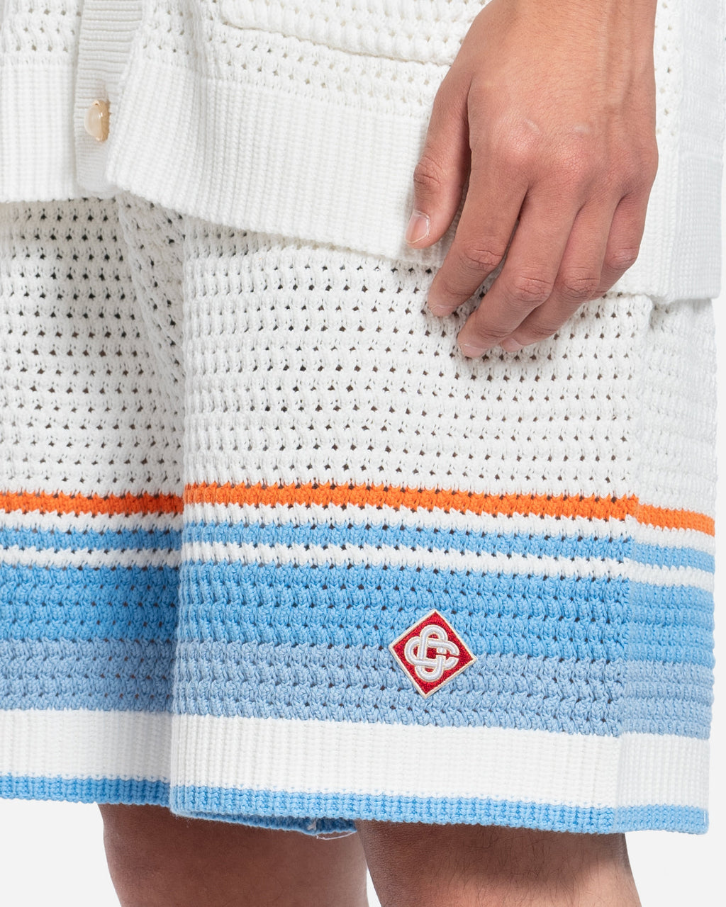 Short en Coton Crocheté