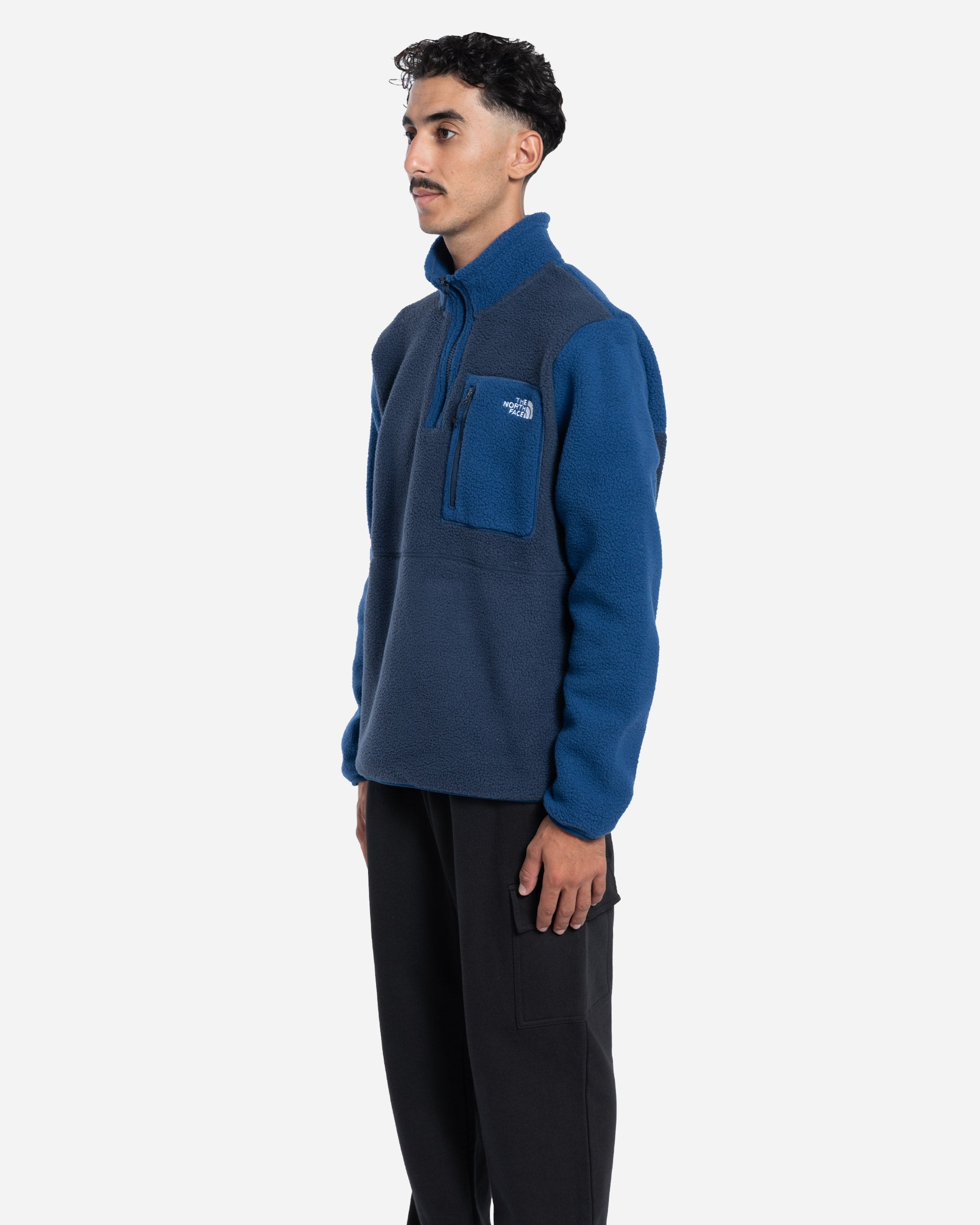 Polaire à Col Zippé Yumiori Bleue