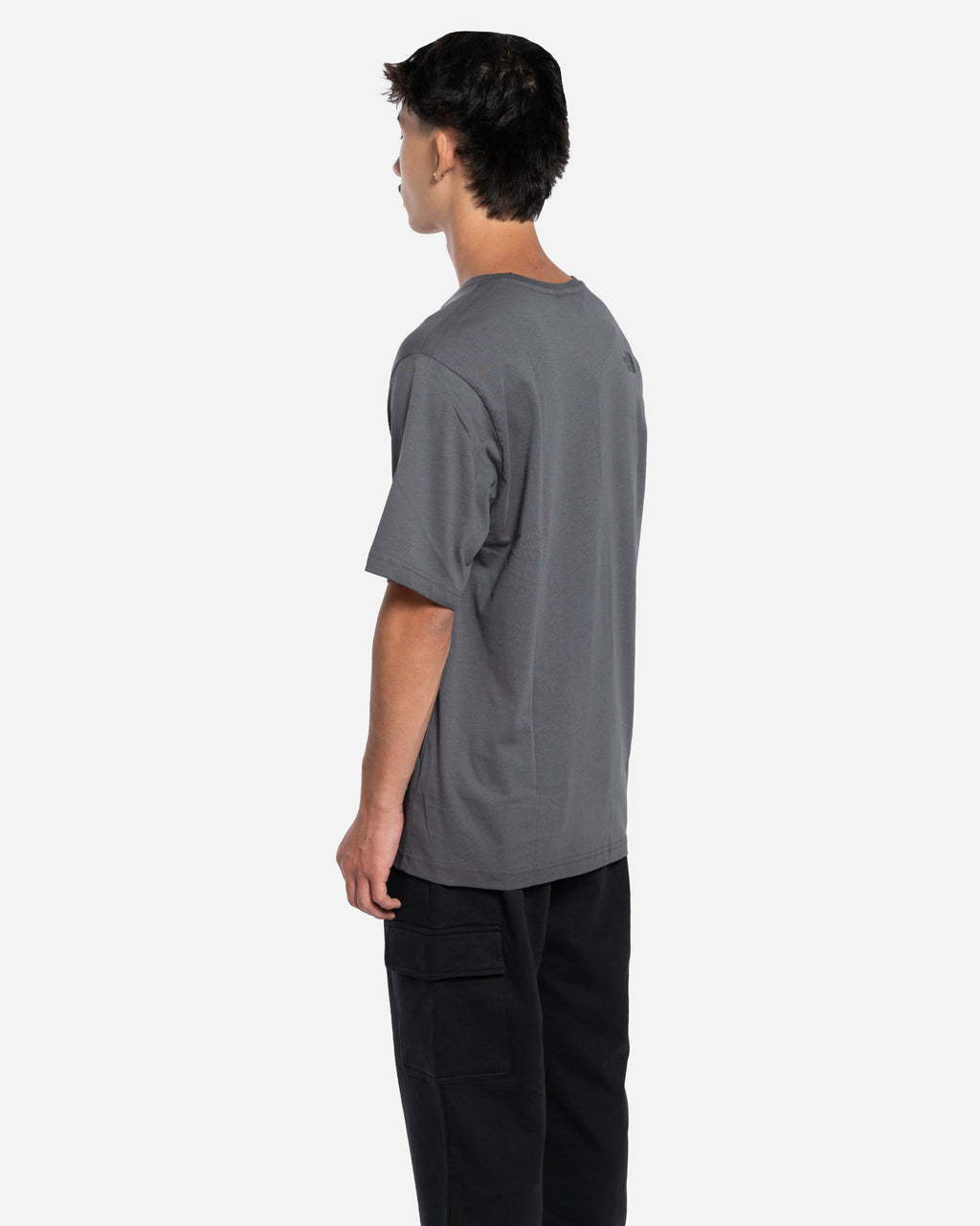 T-Shirt Dome Flower Relaxed Graphic Gris