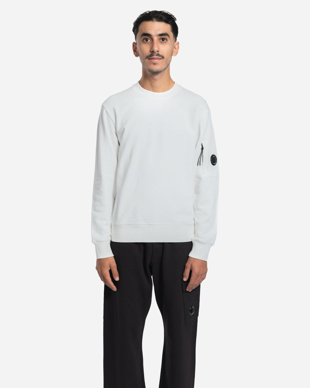 Pull à Col Ras du Cou en Coton Brossé