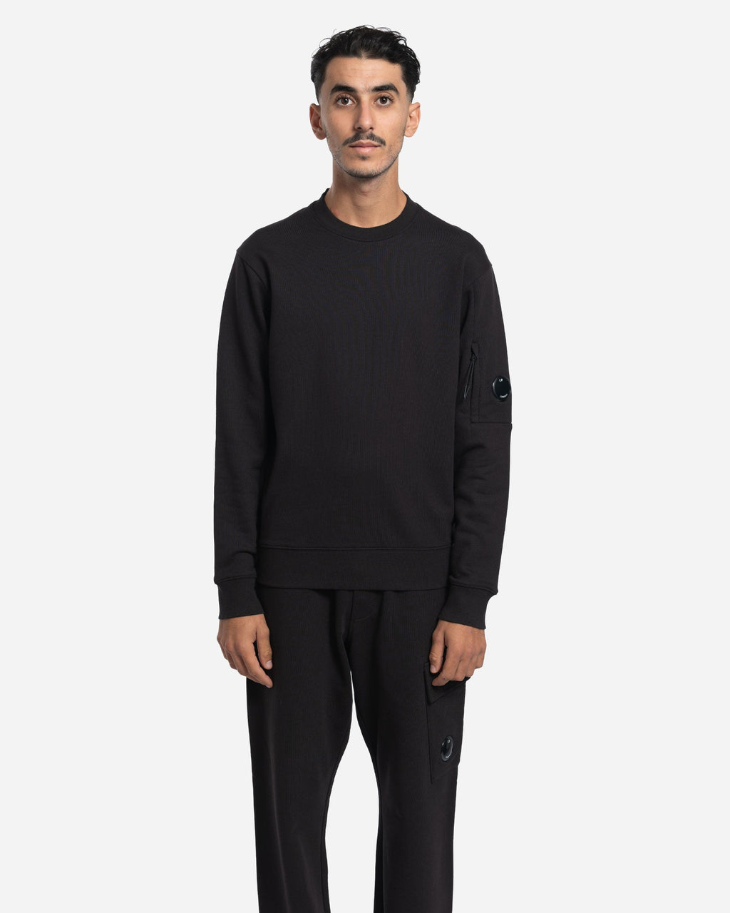 Pull à Col Ras du Cou en Coton Brossé