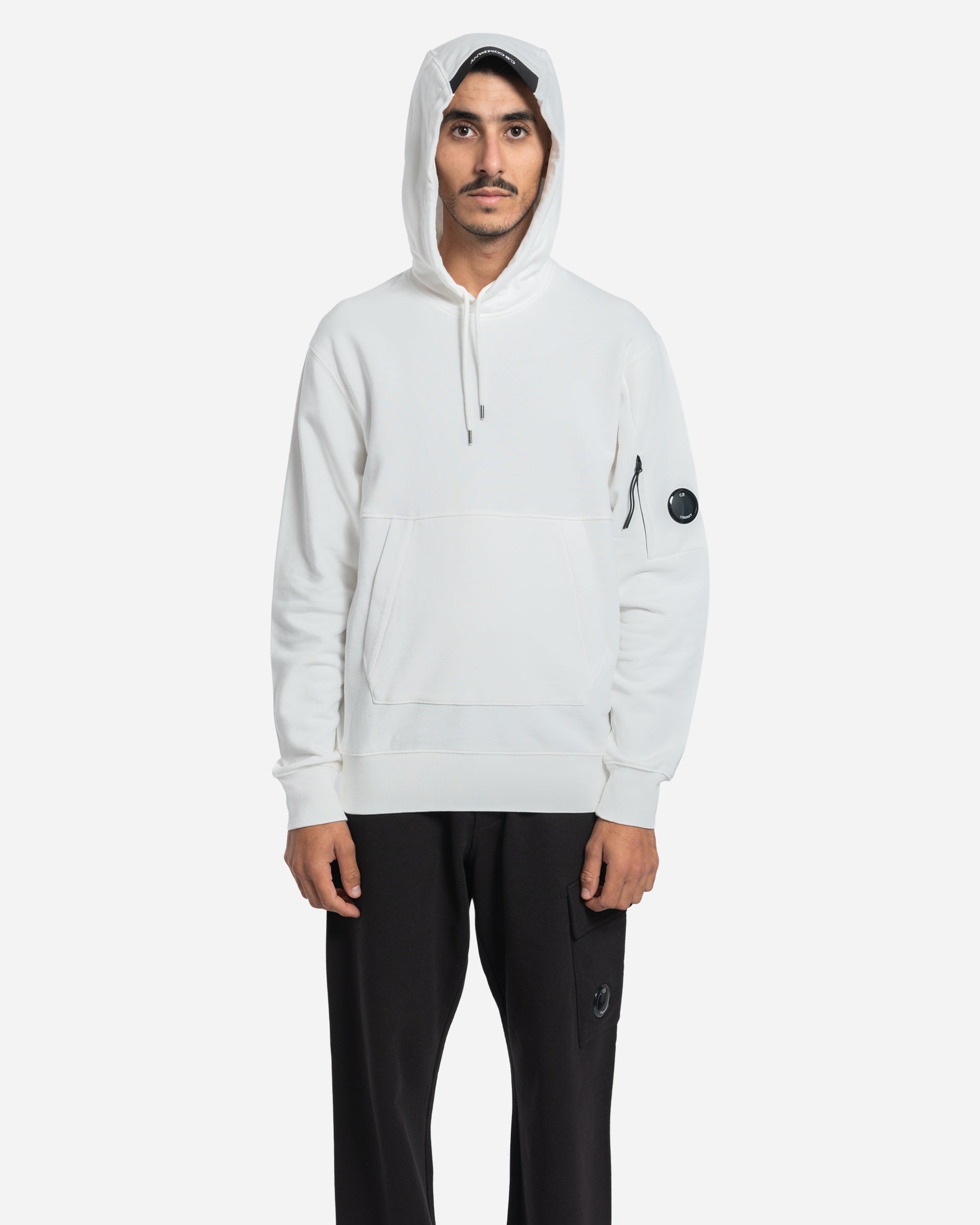 Sweatshirt à Capuche en Coton Brossé