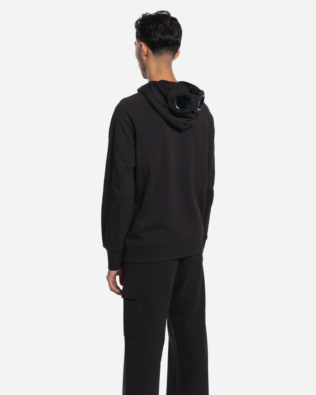 Sweatshirt à Capuche Goggle en Coton Brossé