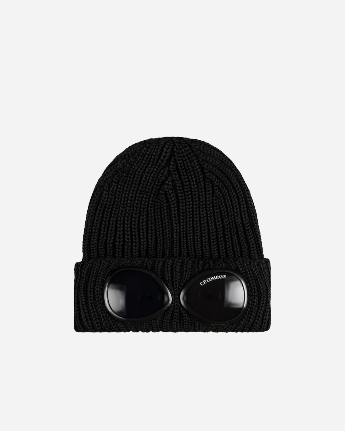 Bonnet Goggle en Laine Noir