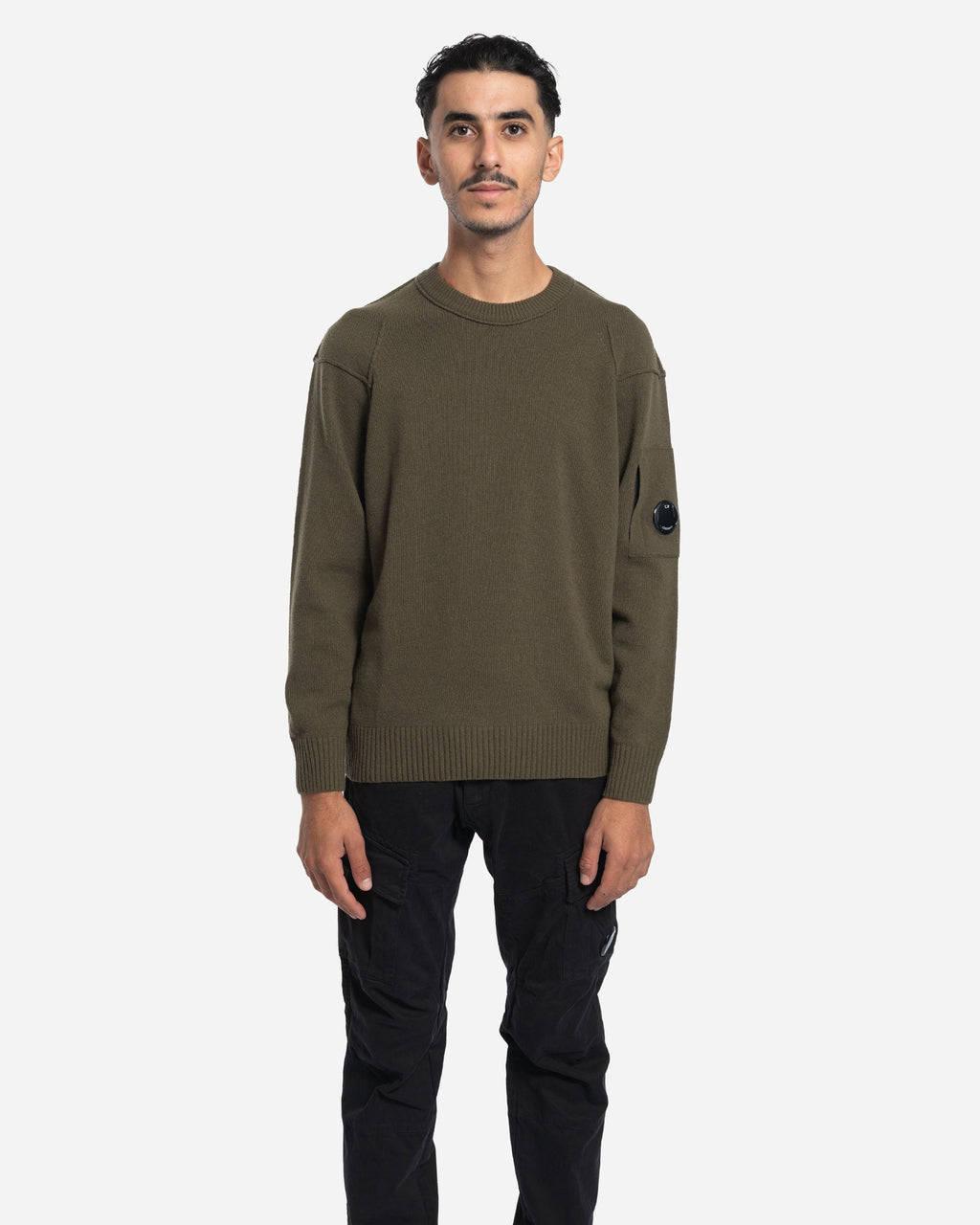 Pull à Col Ras du Cou en Laine Lambswool GRS