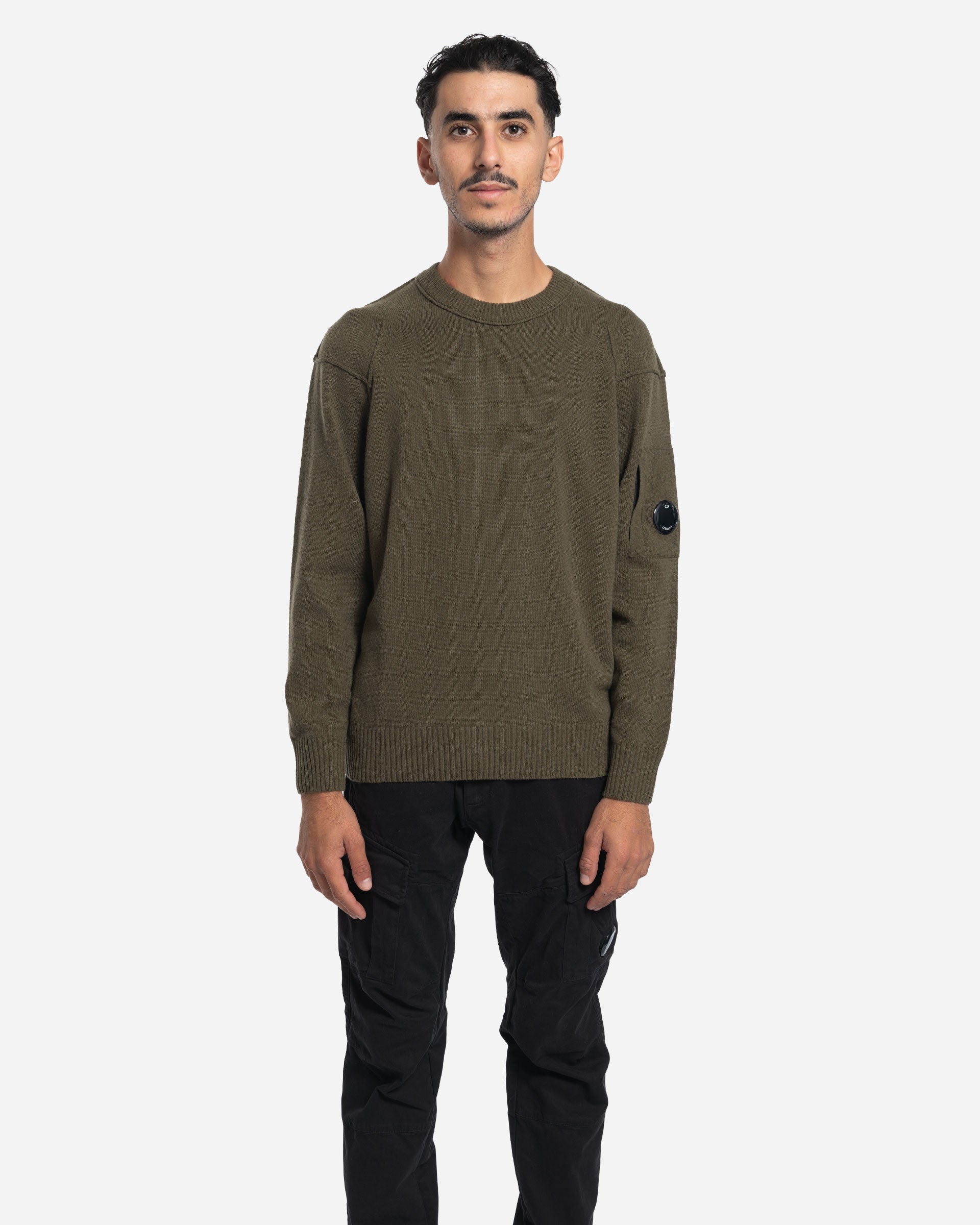 Pull à Col Ras du Cou en Laine Lambswool GRS