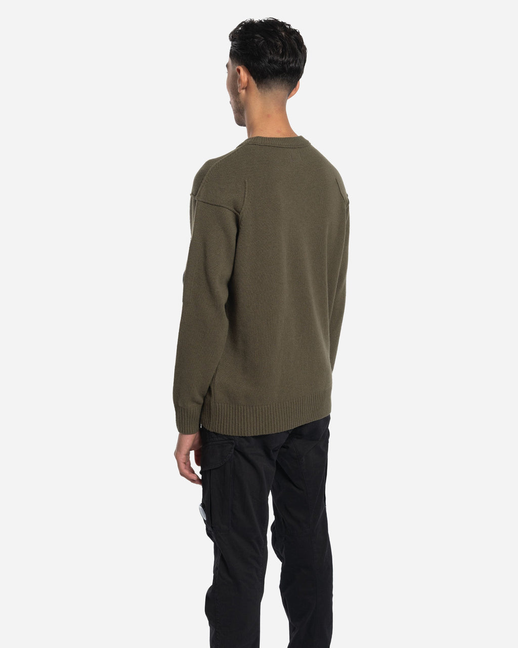 Pull à Col Ras du Cou en Laine Lambswool GRS