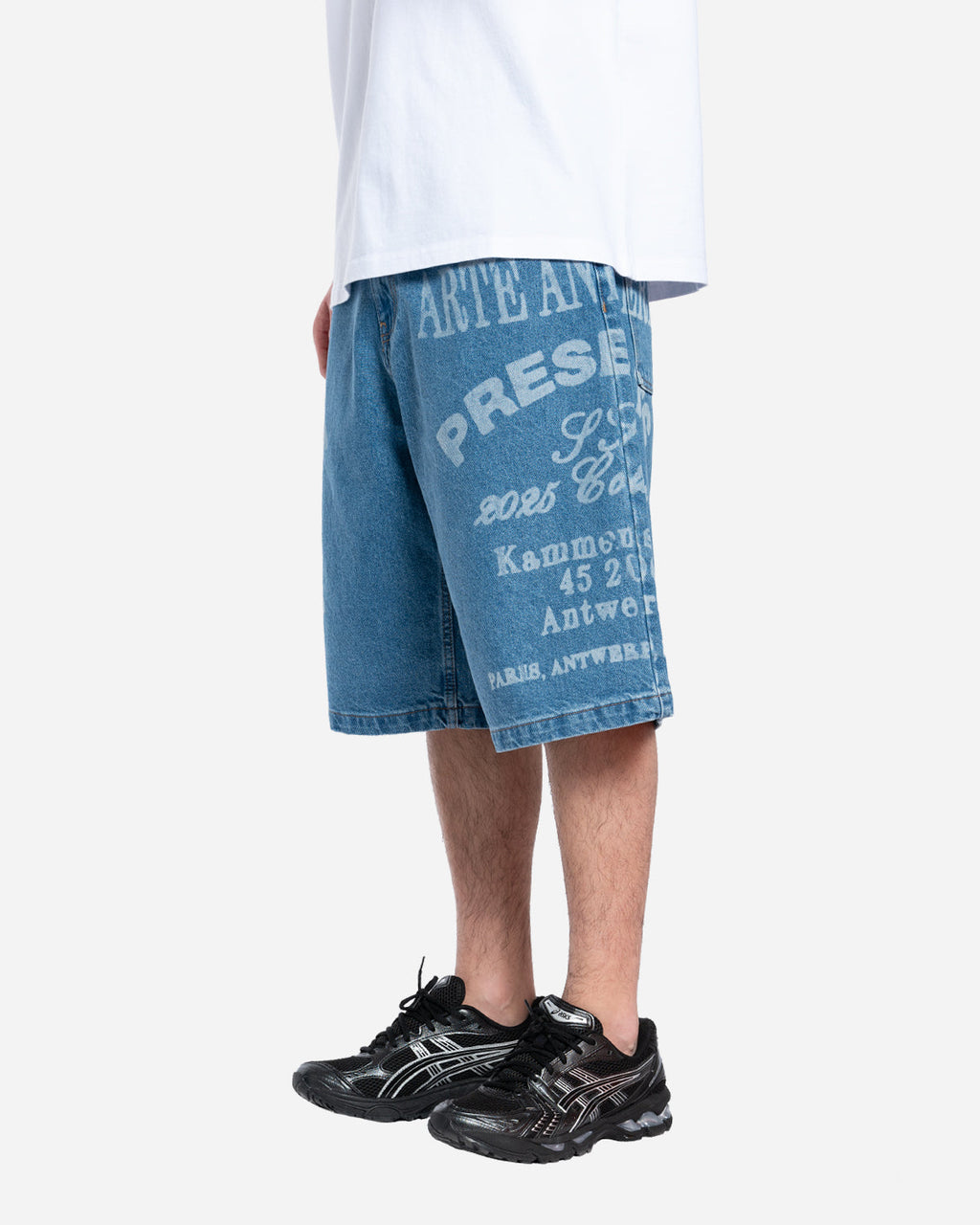 Short en Jean à Imprimé