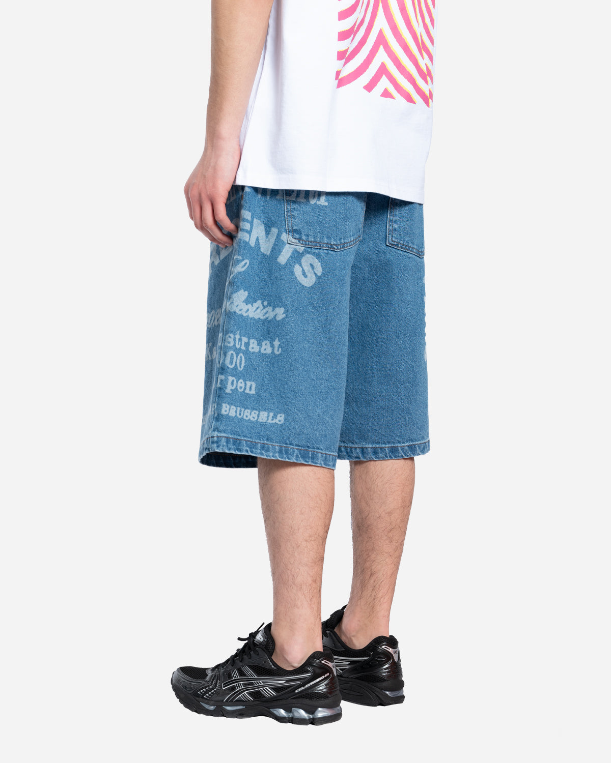 Short en Jean à Imprimé