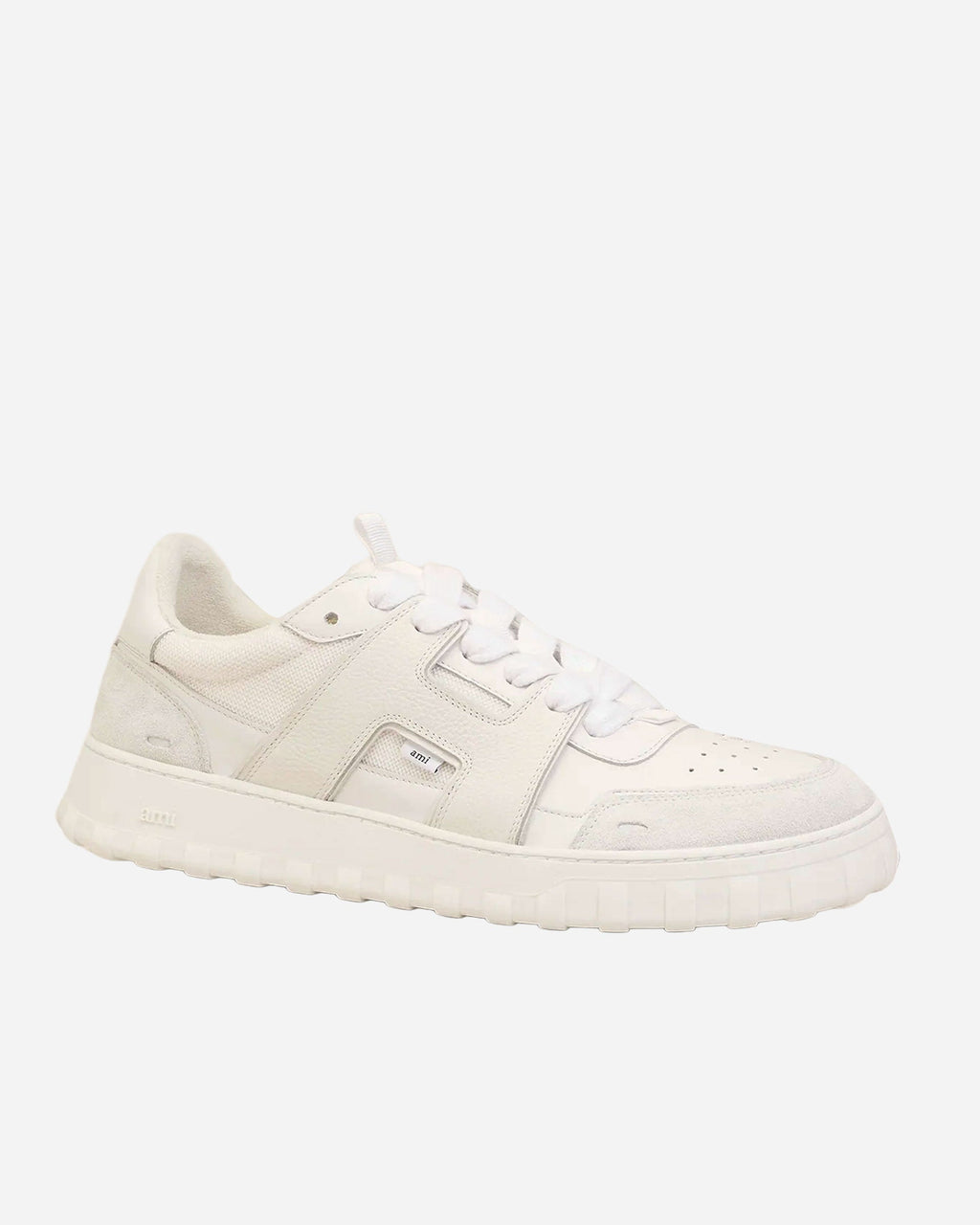 Baskets A Walk Blanches Basses En Cuir Lisse
