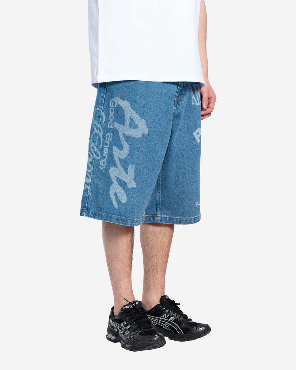 Short en Jean à Imprimé