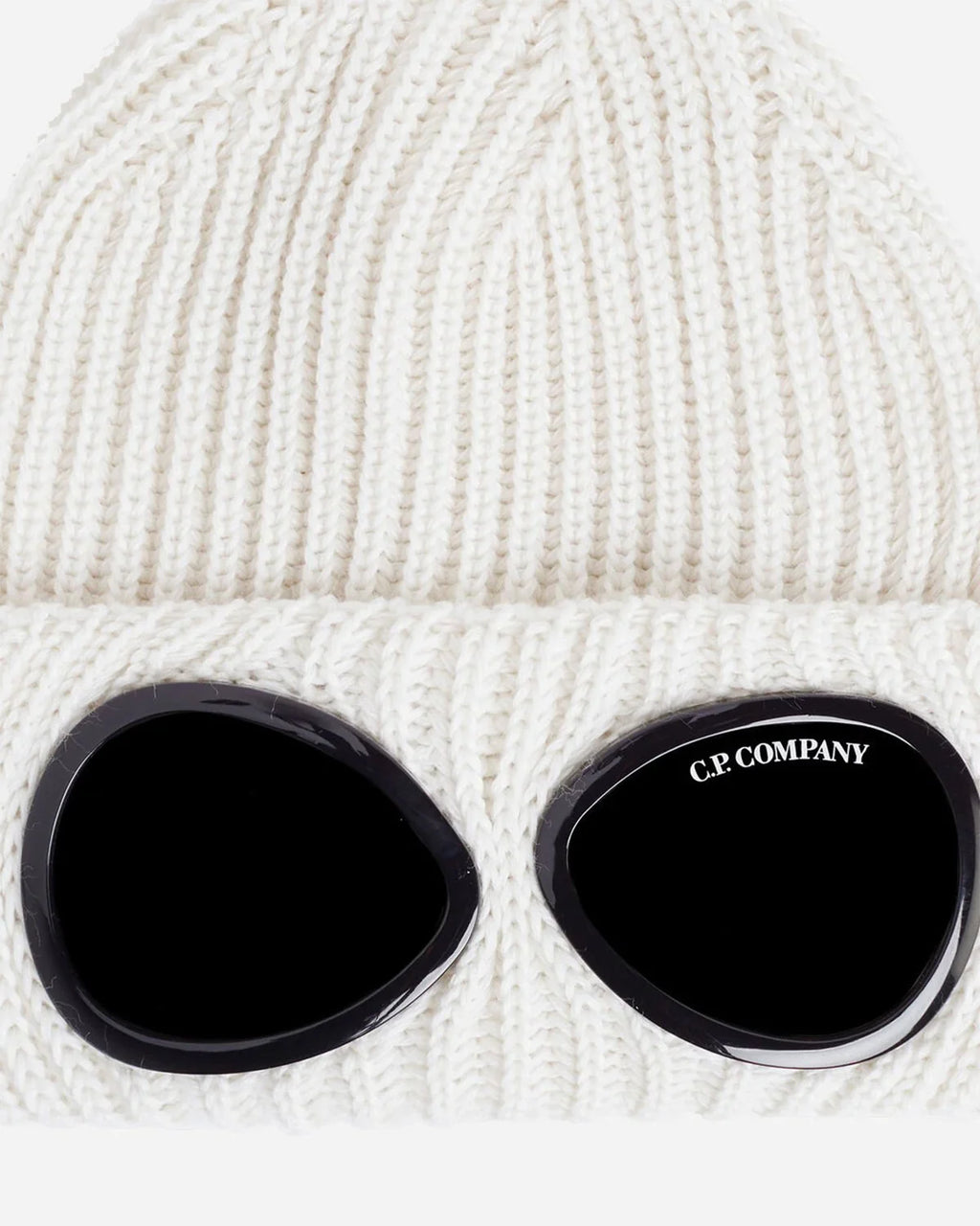 Bonnet Goggle en Laine Blanc