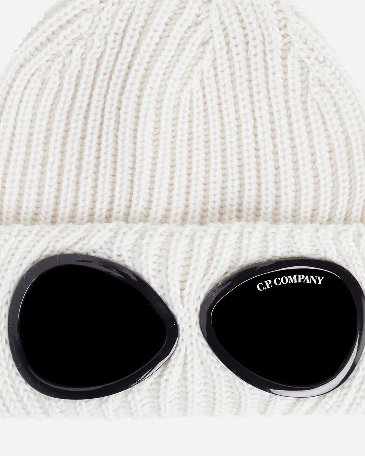 Bonnet Goggle en Laine Blanc