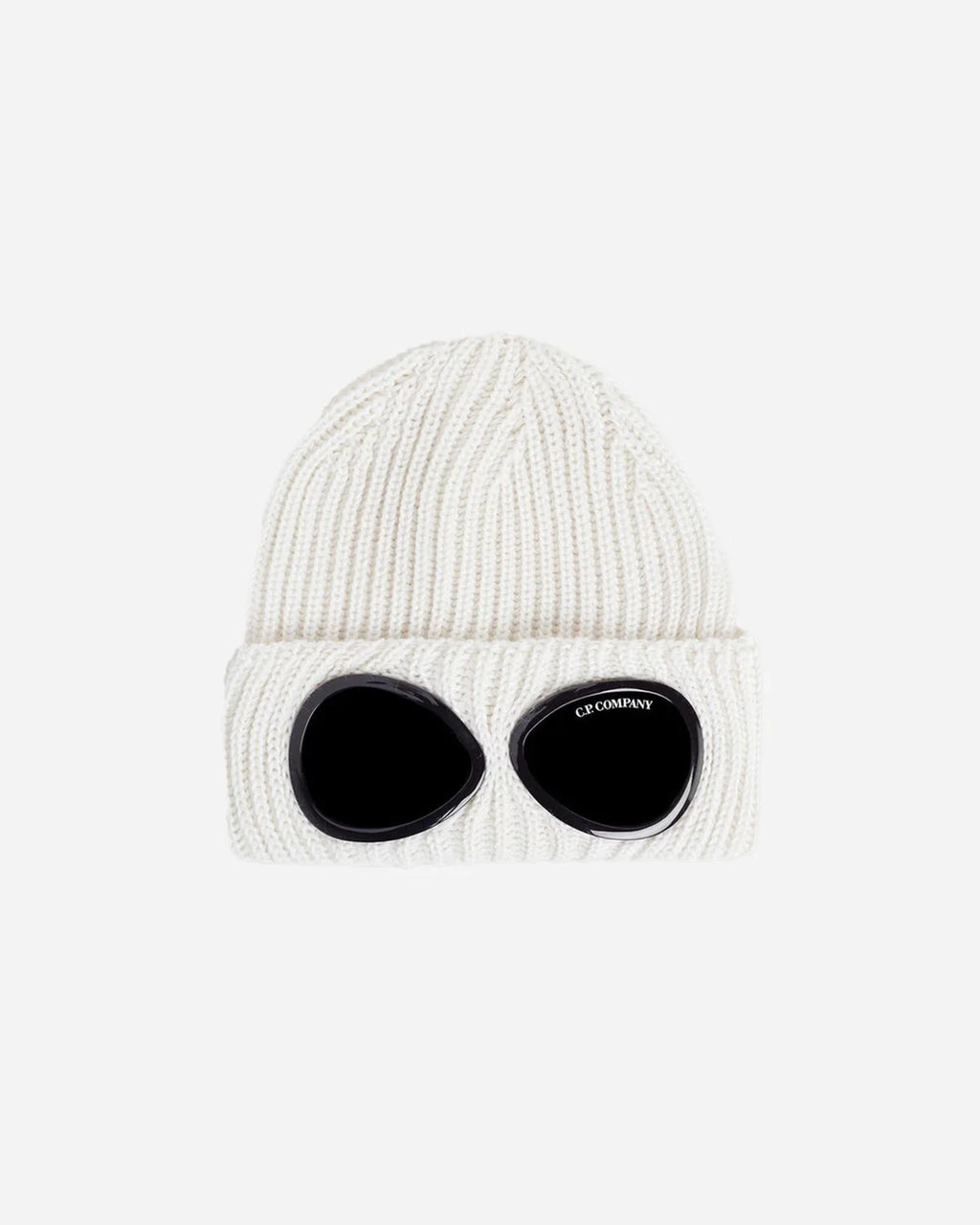 Bonnet Goggle en Laine Blanc