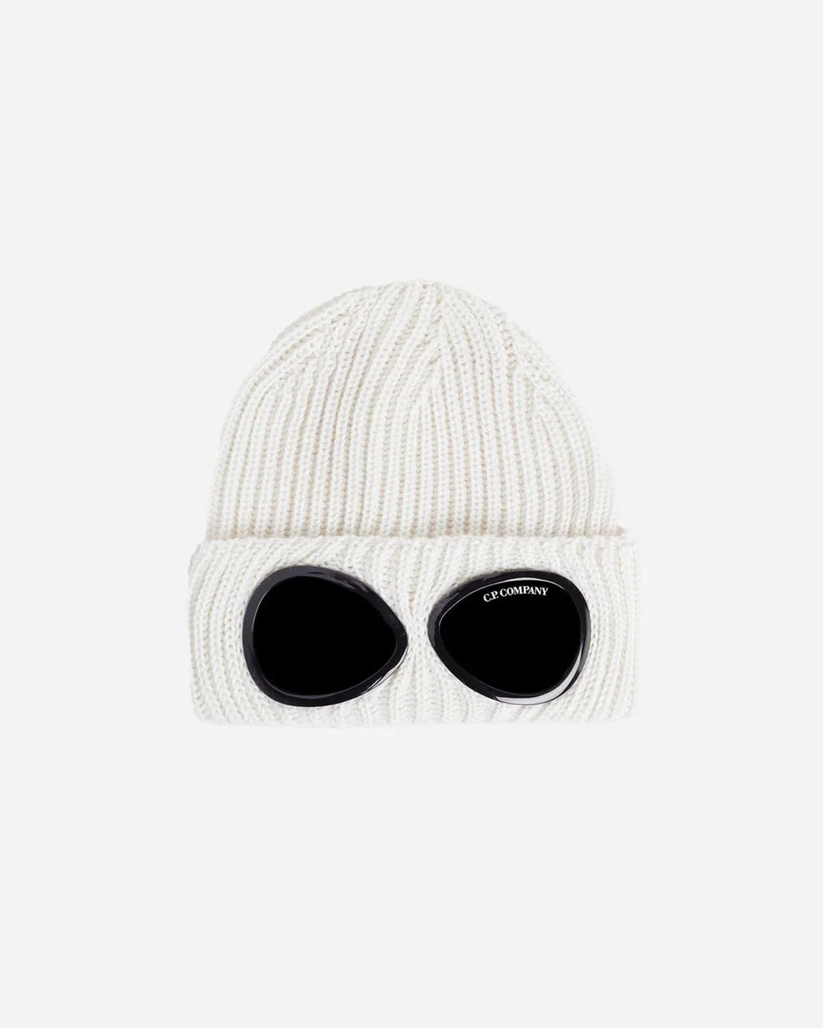 Bonnet Goggle en Laine Blanc